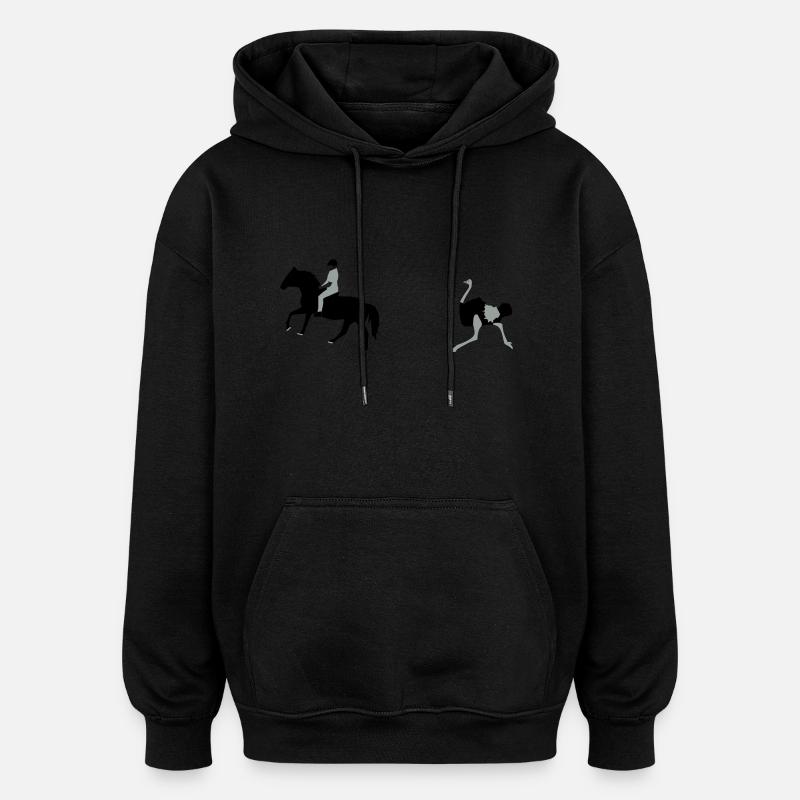 Thomas ziag o - Sweat à capuche oversize unisexe - noir