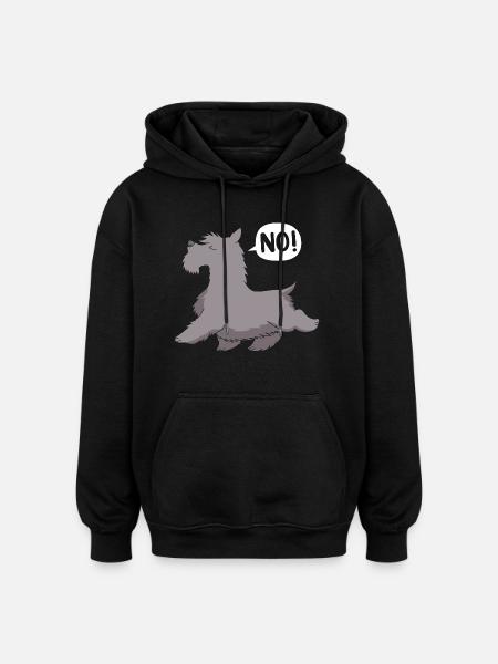 Scottish Terrier - Oversized Unisex Hoodie - black