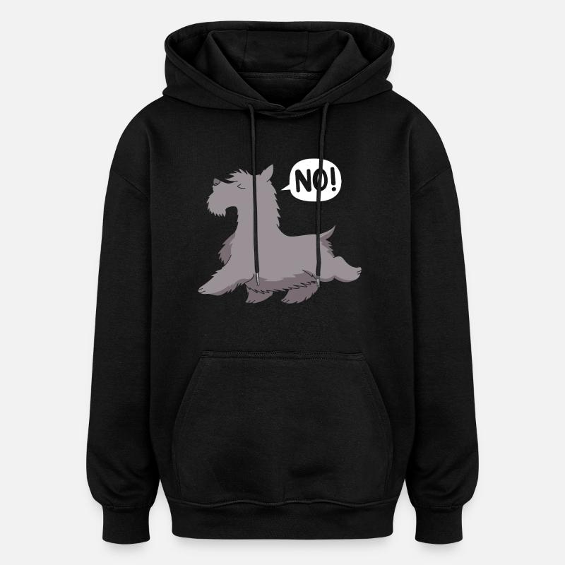 Scottish Terrier - Oversized Unisex Hoodie - black