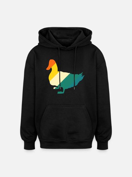Canards - Sweat à capuche oversize unisexe - noir
