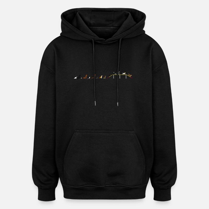 Agility bridge latency - Sweat à capuche oversize unisexe - noir
