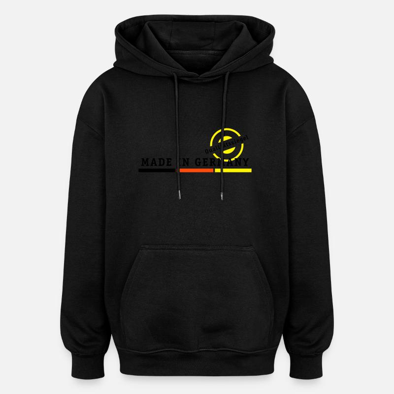 Fabriqué en Allemagne - Sweat à capuche oversize unisexe - noir