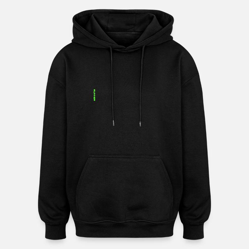 Coureur - coureur en vert - Sweat à capuche oversize unisexe - noir