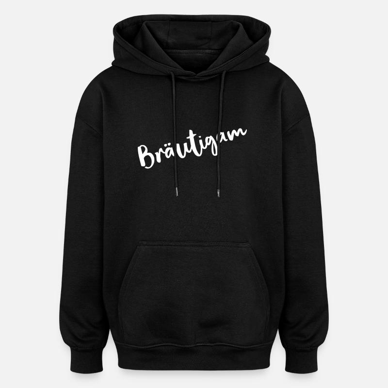 jeune marié - Sweat à capuche oversize unisexe - noir