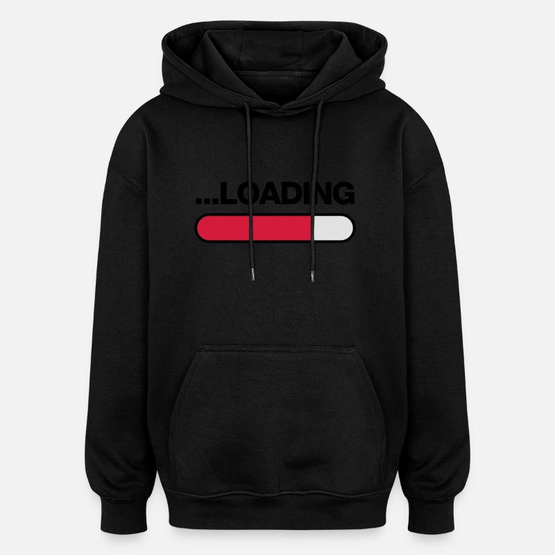 loading_f3 - Oversized Unisex Hoodie - black