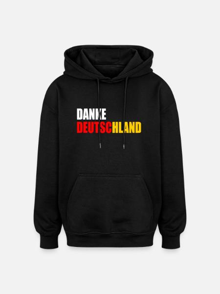 Thank you germany - Oversized Unisex Hoodie - black