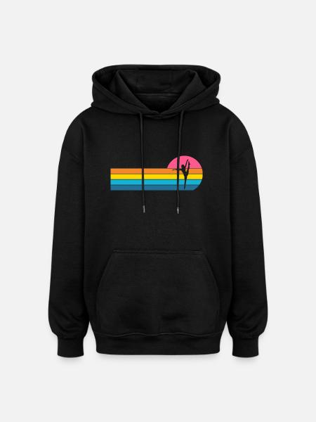 Ballerina Ballet - Oversized Unisex Hoodie - black
