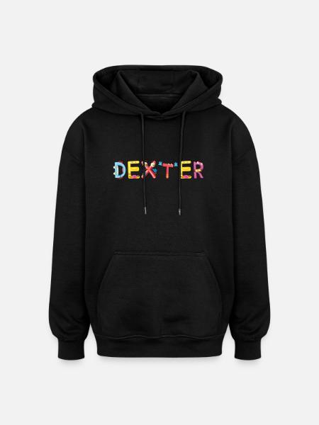Dexter - Oversized Unisex Hoodie - Schwarz