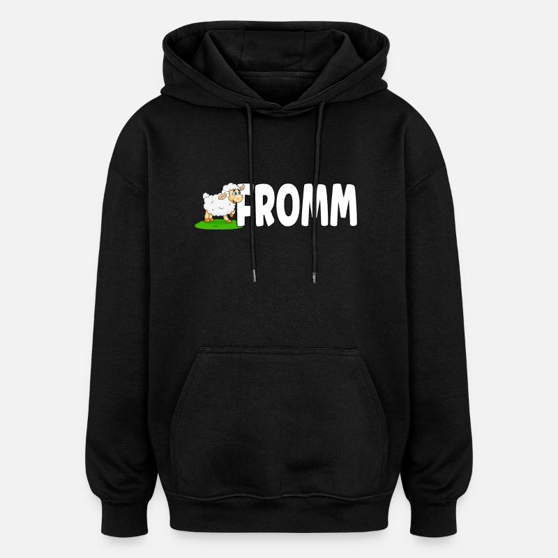 Lammfromm - Vous êtes innocent. TOUJOURS! - Sweat à capuche oversize unisexe - noir