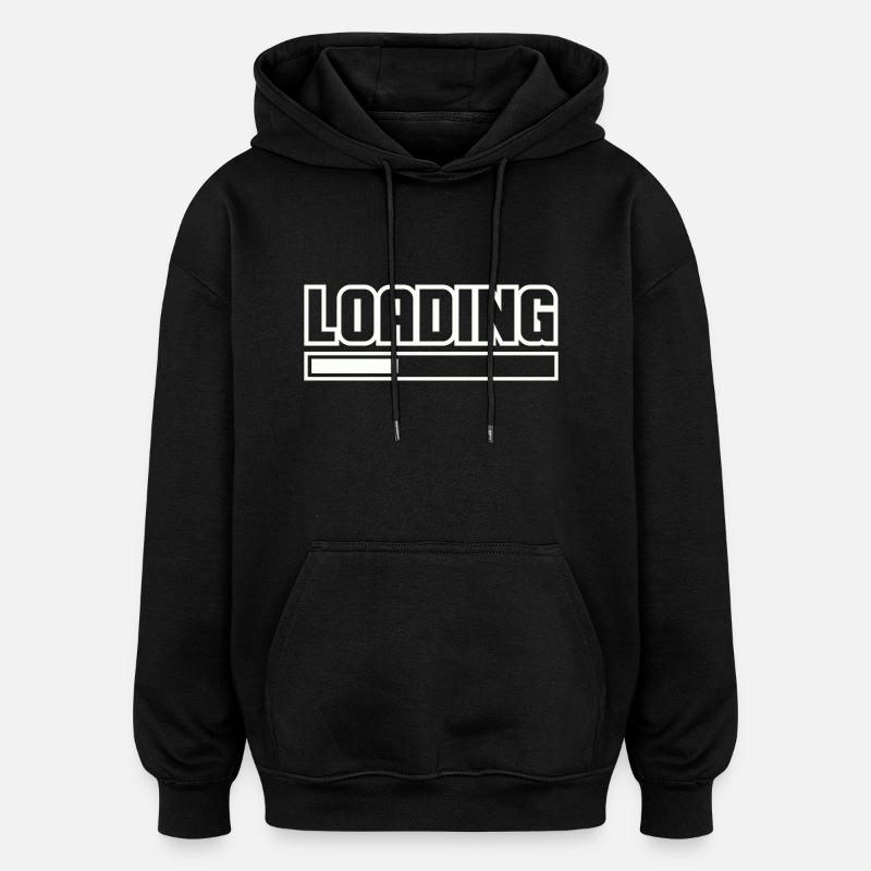 loading - Oversized Unisex Hoodie - Schwarz