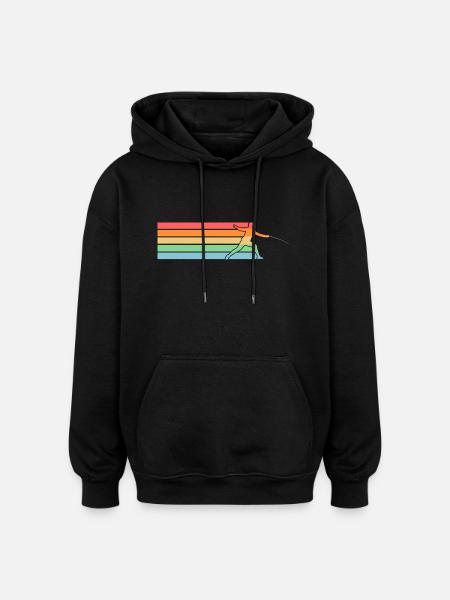 Fencing Fencing - Oversized Unisex Hoodie - black
