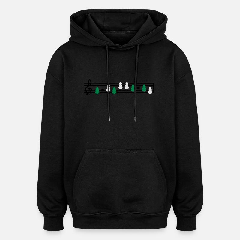 Weihnachten Weihnachtslied - Oversized Unisex Hoodie - Schwarz