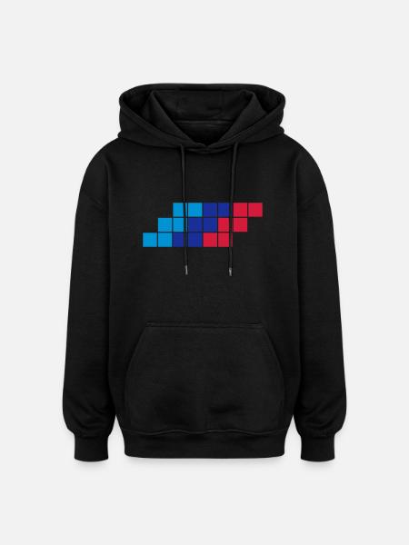 Motorsport - Oversized Unisex Hoodie - Schwarz