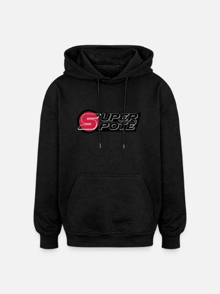 super_pote_ok - Sweat à capuche oversize unisexe - noir