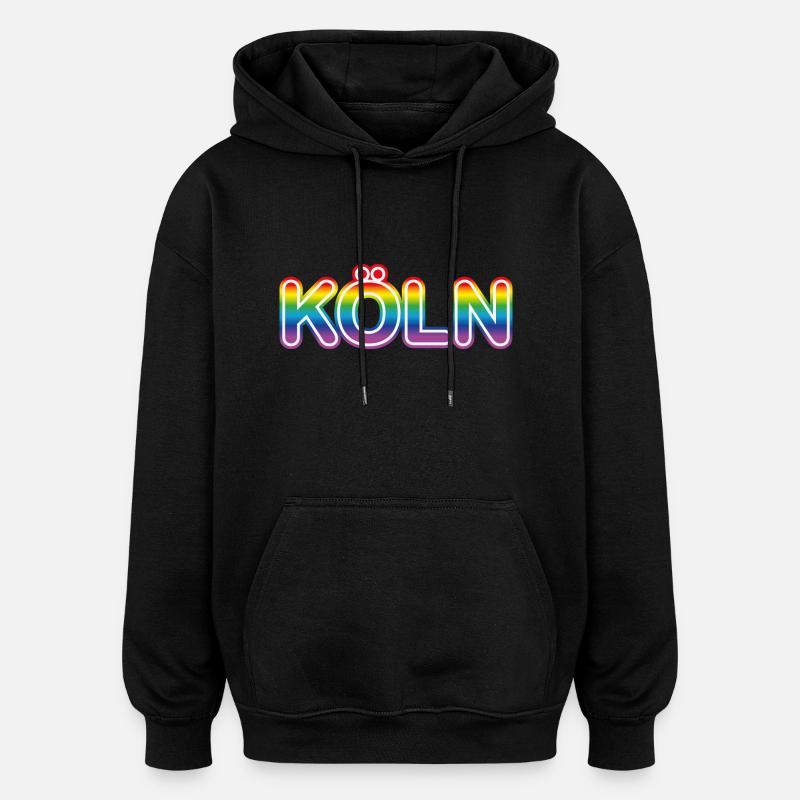 Köln LGBT - Oversized Unisex Hoodie - Schwarz