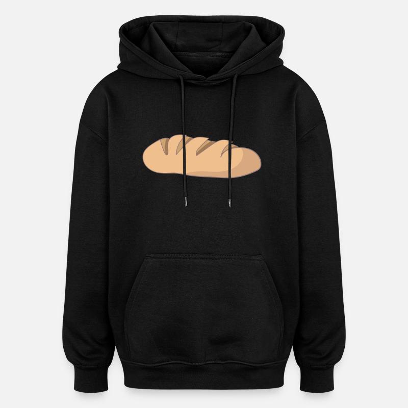 brød - Oversize unisex hoodie - sort
