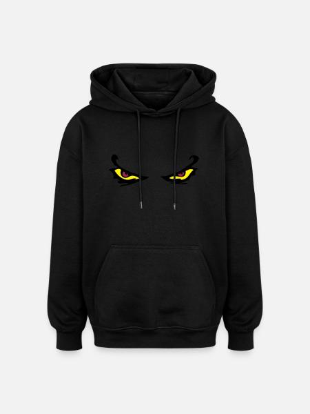 Evil Eyes - Oversized Unisex Hoodie - Schwarz