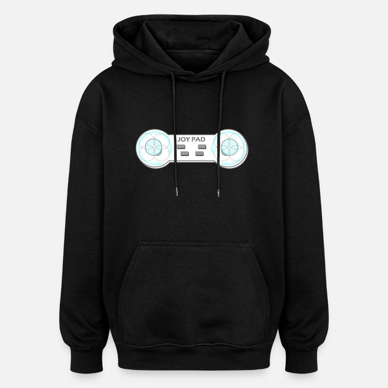 Joy Pad Boob Controller - Oversized Unisex Hoodie - black