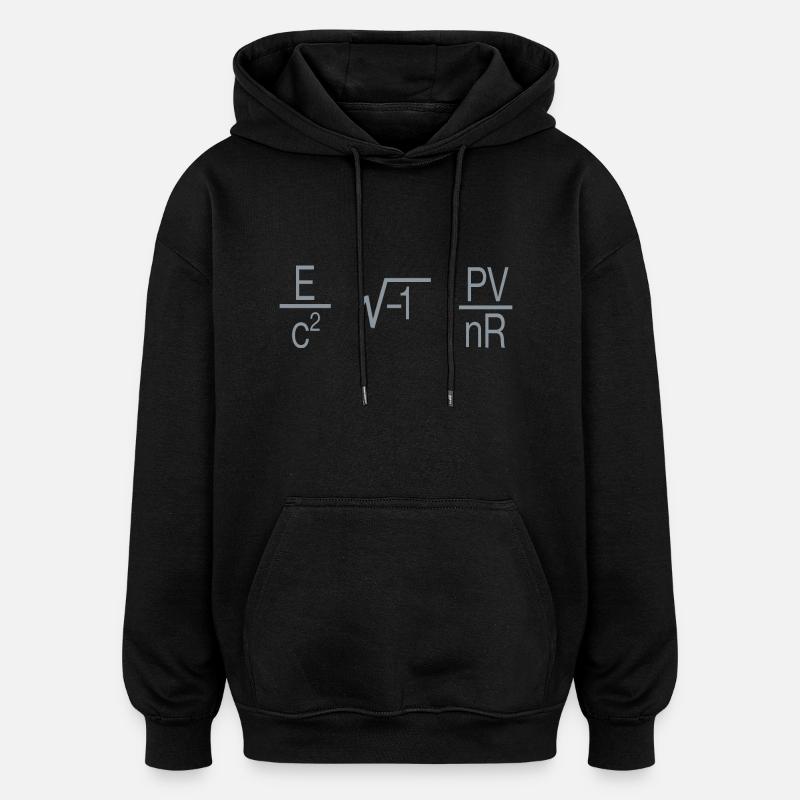 MIT en physique formules - Sweat à capuche oversize unisexe - noir