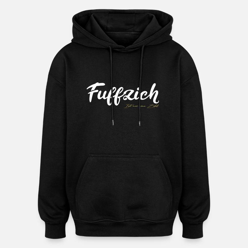 Fuffzich n’est qu’un numéro - Sweat à capuche oversize unisexe - noir