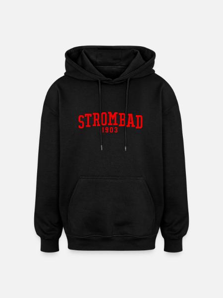 strombad college retro - Oversized Unisex Hoodie - Schwarz