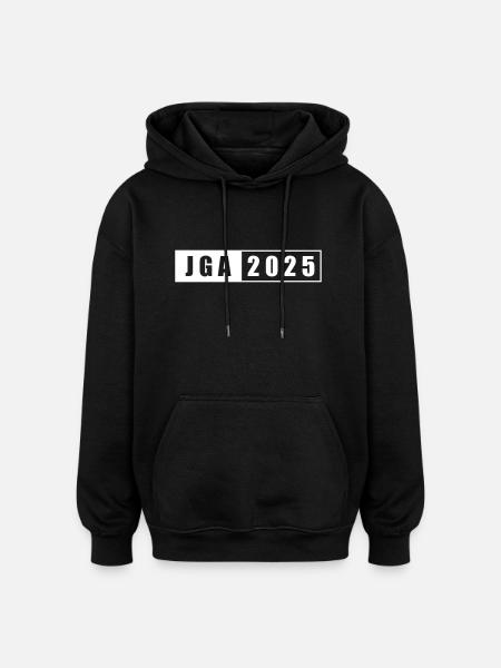 JGA 2025 - Oversized Unisex Hoodie - Schwarz
