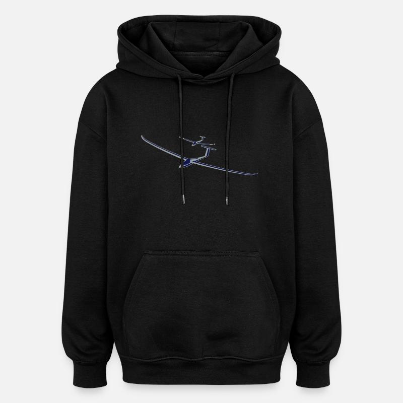 Planeurs silhouette - Sweat à capuche oversize unisexe - noir