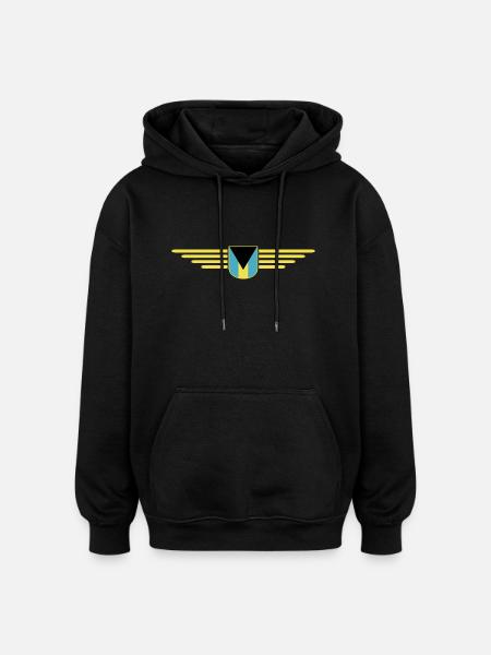 Bahamas fans: Tropical design - Oversized Unisex Hoodie - black