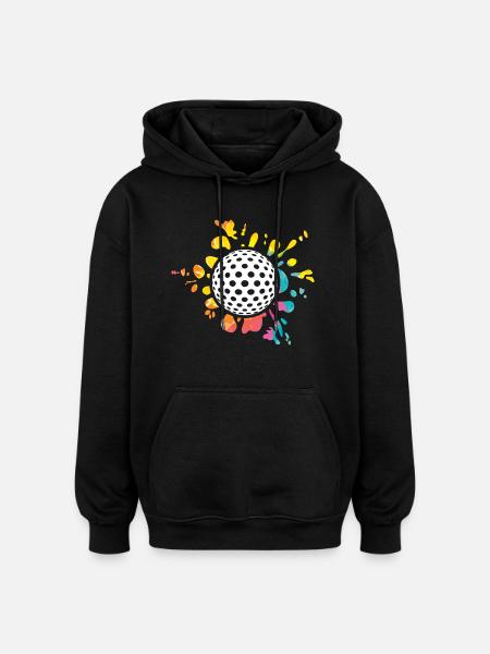 Golfers Golf - Oversized Unisex Hoodie - black