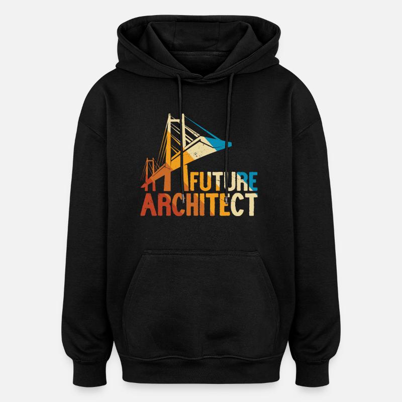 Architect - Oversized Unisex Hoodie - black