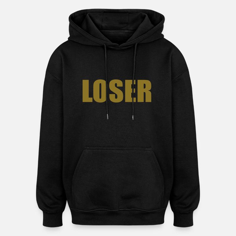 Loser - Sweat à capuche oversize unisexe - noir