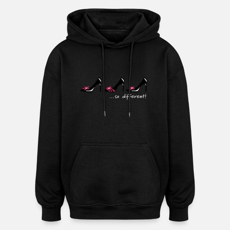 Schuhe Schuhe Schuhe - Oversized Unisex Hoodie - Schwarz