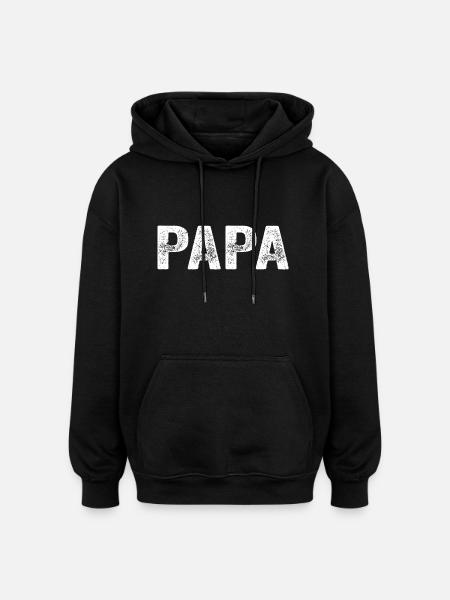 Dad Dad Dad Gift - Oversized Unisex Hoodie - black