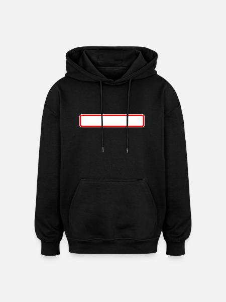 City panel, virgin - Oversized Unisex Hoodie - black
