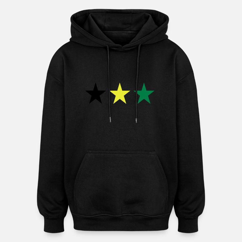 Jamaïque - Sweat à capuche oversize unisexe - noir