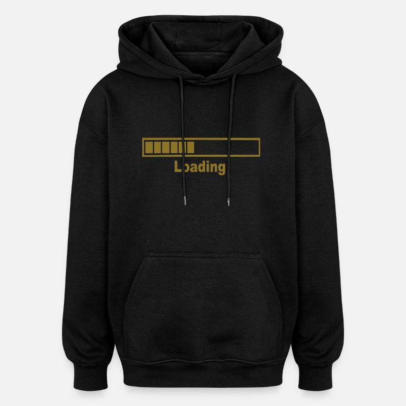 loading - Oversized Unisex Hoodie - Schwarz