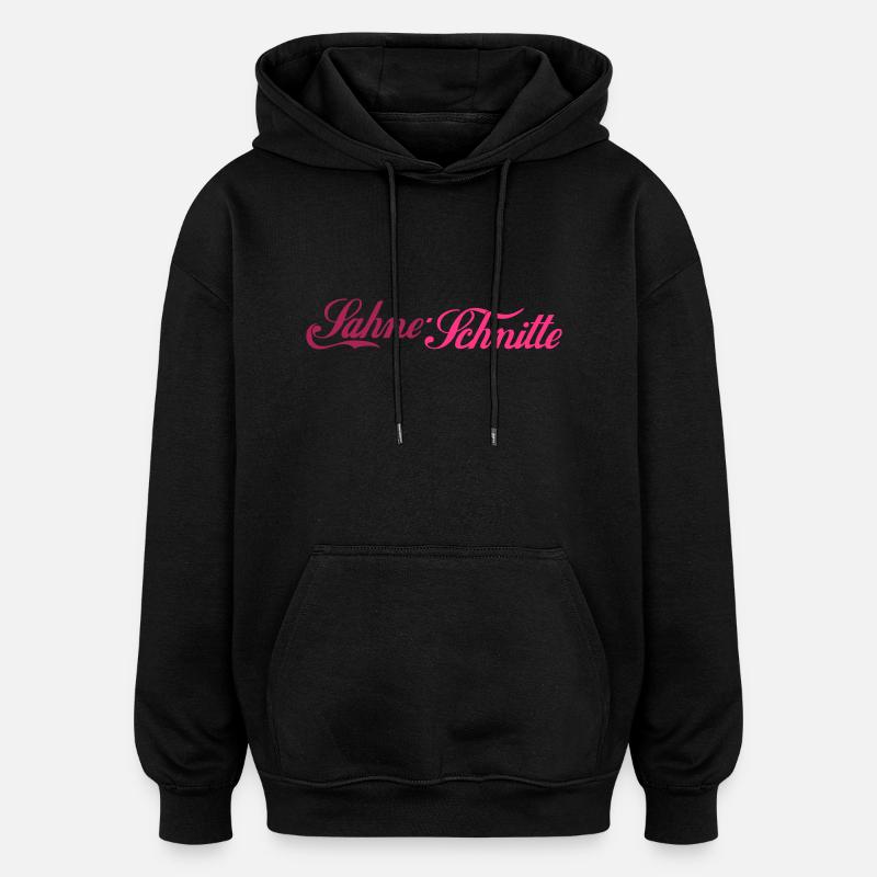 Sahne-Schnitte - Oversized Unisex Hoodie - Schwarz