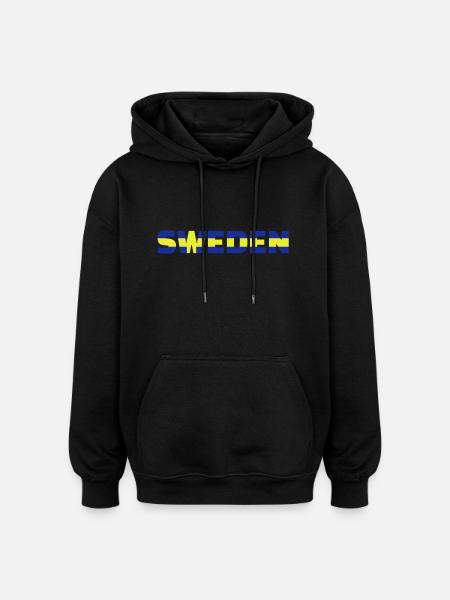 Sweden - Oversized Unisex Hoodie - black