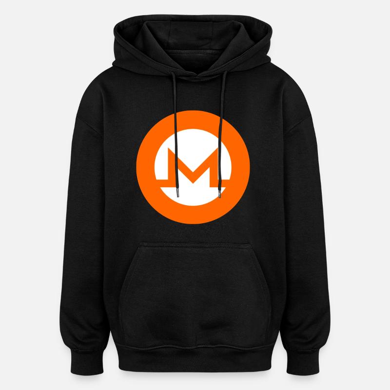 monero - Sweat à capuche oversize unisexe - noir