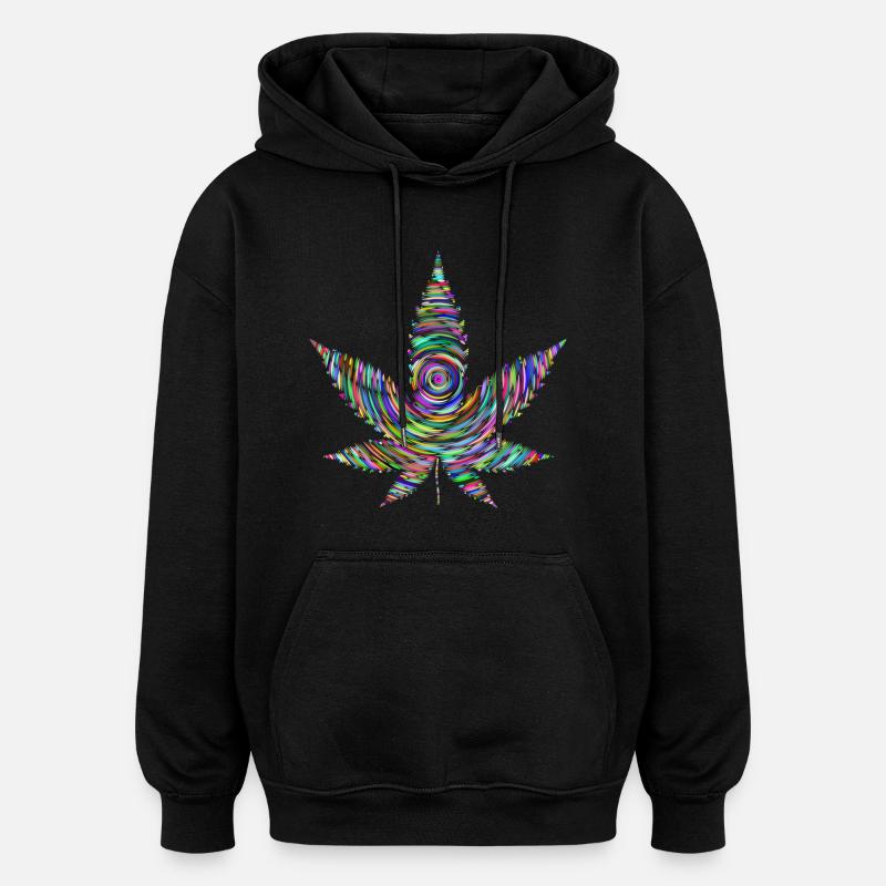 weed - Oversized Unisex Hoodie - black