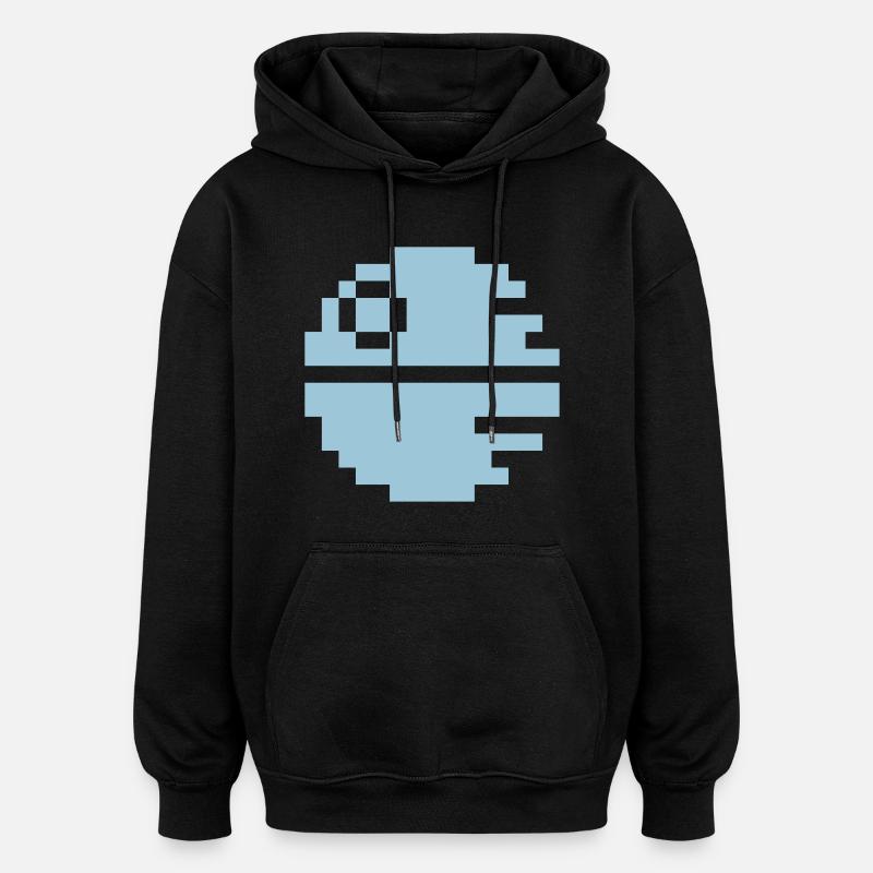 Black Star - Oversized Unisex Hoodie - black