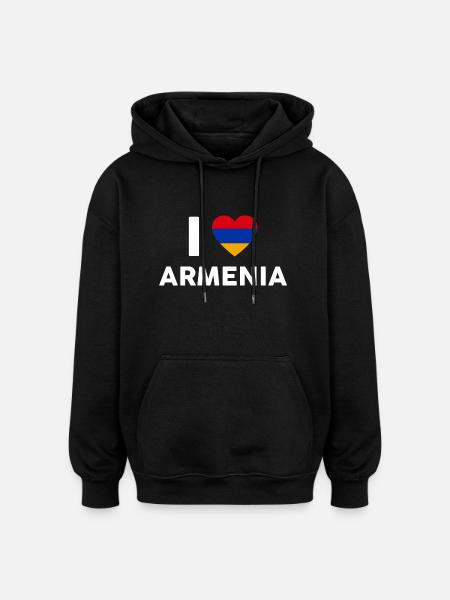 Armenien - Oversized Unisex Hoodie - Schwarz