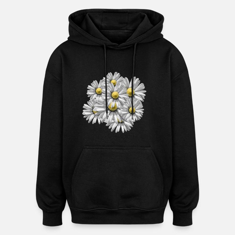 Blumenstrauß - Oversized Unisex Hoodie - Schwarz