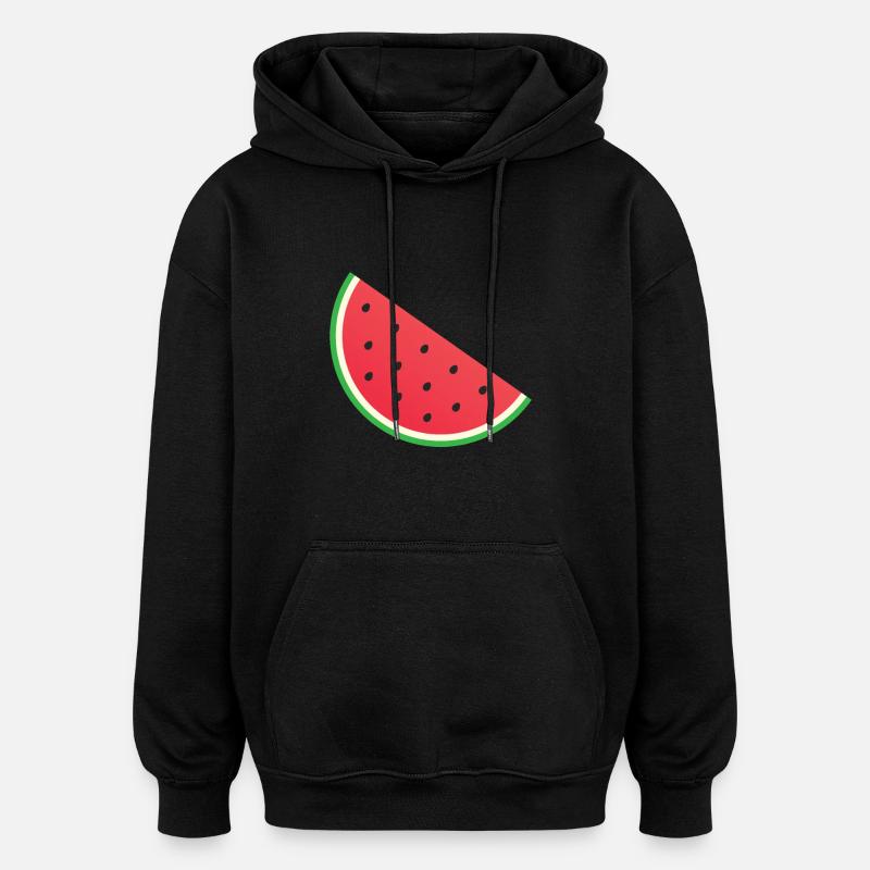 melon d'eau - Sweat à capuche oversize unisexe - noir