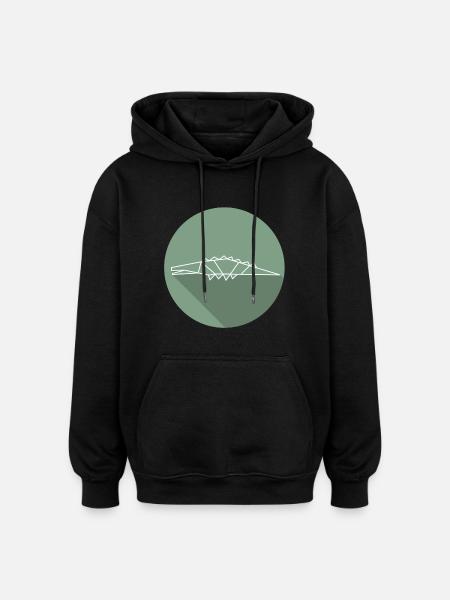 krokodil - Oversized Unisex Hoodie - Schwarz