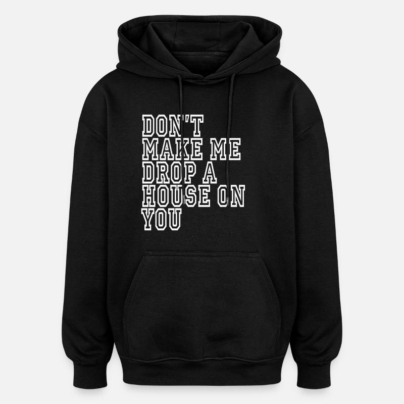 lustige sarkastisch Sprüche Spruch Sarkasmus - Oversized Unisex Hoodie - Schwarz