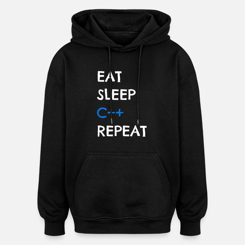 C++ - Oversized Unisex Hoodie - black