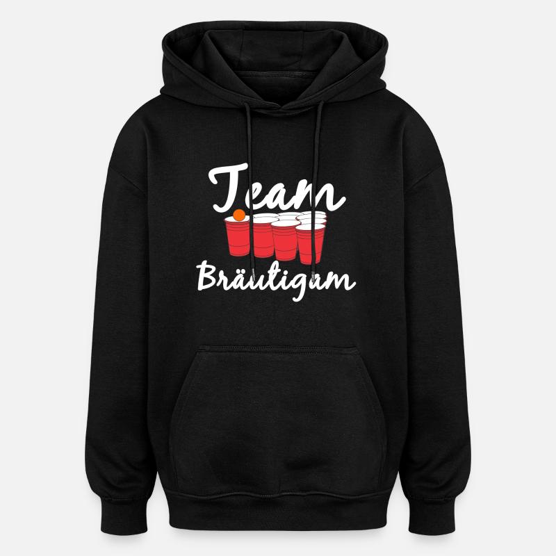 Junggesellenabschied Bräutigam - Oversized Unisex Hoodie - Schwarz