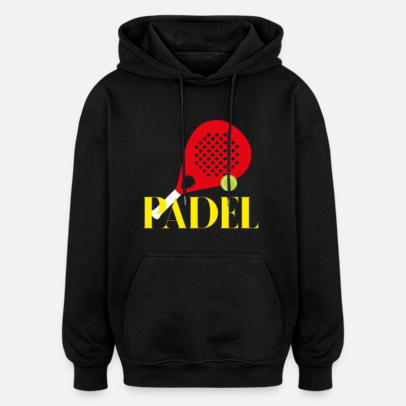 Tennis de padel - Sweat à capuche oversize unisexe - noir