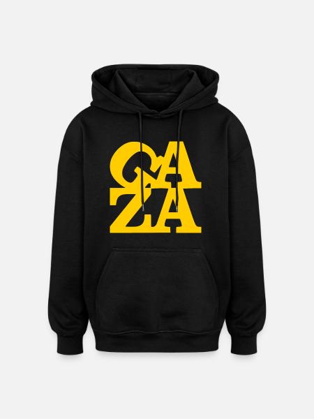 Gaza - Oversized Unisex Hoodie - black